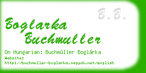 boglarka buchmuller business card