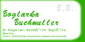 boglarka buchmuller business card